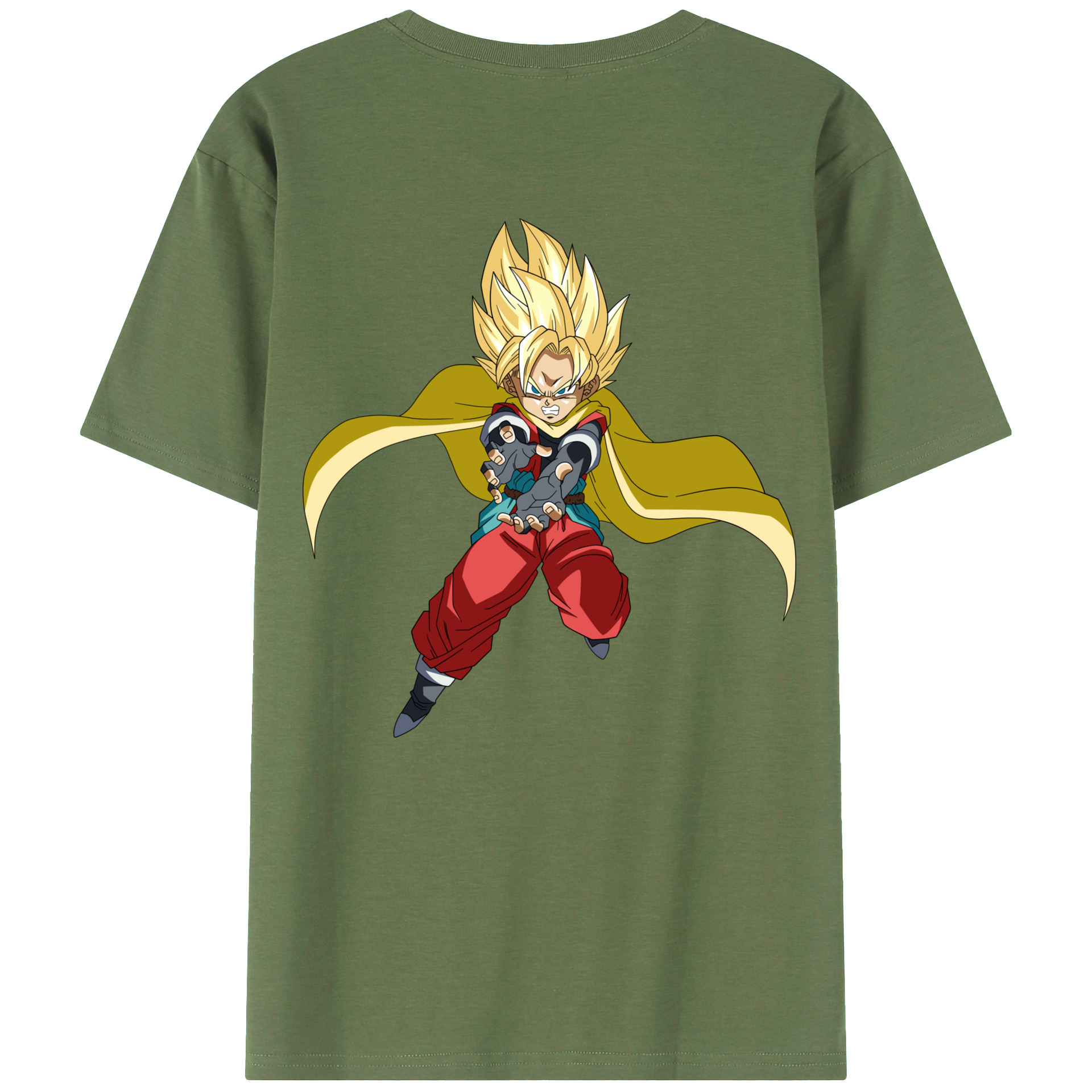 （画像用） ドラゴンボール DRAGON BALL 綿100％ メンズ半袖Tシャツ（バックプリント） 通気性